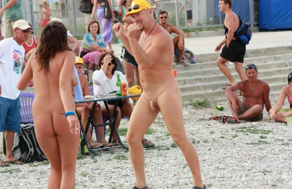 Pics Neptune Beach Cleanup - Lightheartedness and ease are characteristic features of the practice of nudism and naturism