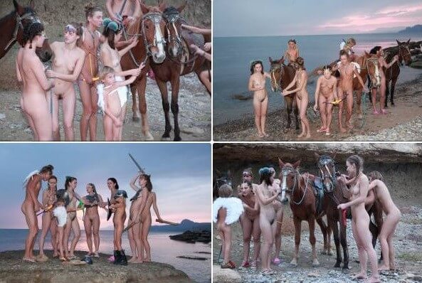 Mystical Horsey Riders Series photos - Peace and tranquility are important values for advocates of naturism and nudism