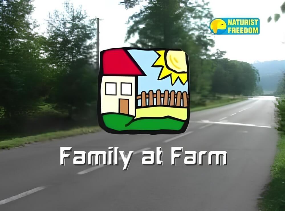 Naturist Freedom: Family at Farm - Supporters of naturism live in harmony with nature