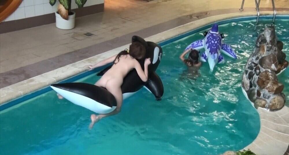 Naturism in the pool Full HD - Nudism strengthens health and self-esteem