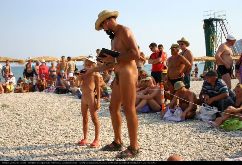 Naturist Pageant Line Up photos - Public nudism