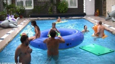 Piano pool and tennis Full HD - These movements promote an open attitude toward nudity without sexual connotations