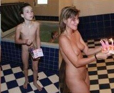 Naturists celebrates birthday photos - Lightness and ease as the main traits of naturists