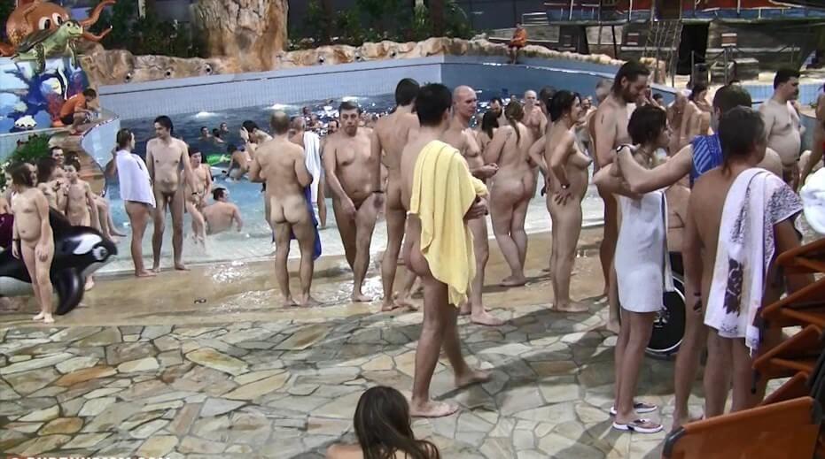 Aquatic park reunion video - Interaction with Nature Through Naturism