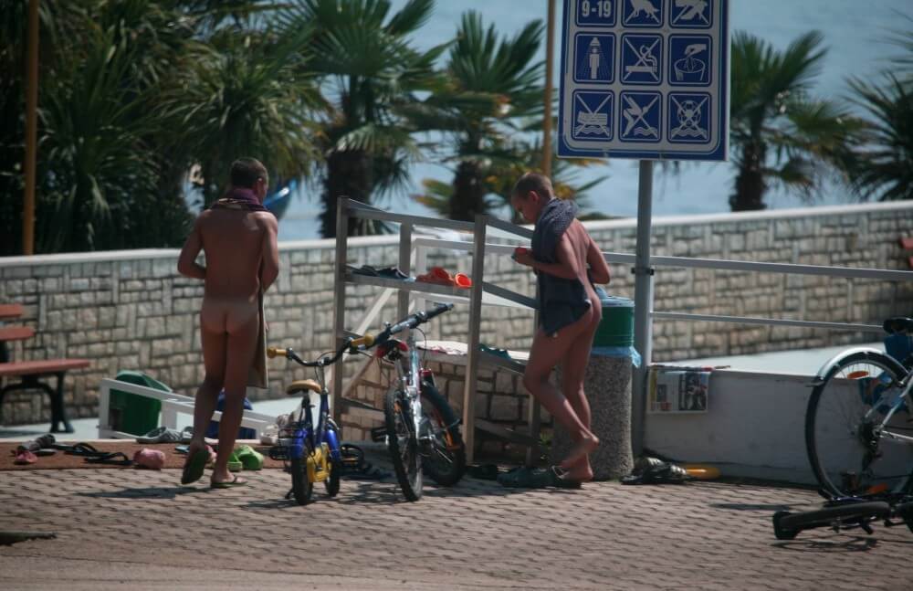 Nudism in a German water park photo - Nudism is freedom without limits